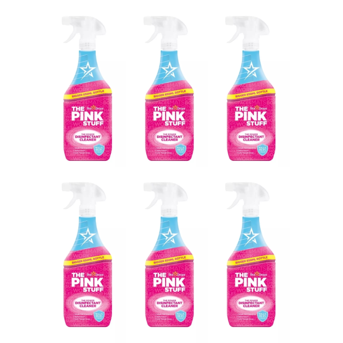 The Pink Stuff Disinfectant Cleaner Multi Purpose Spray Streak Free 850ml - Pack of 6