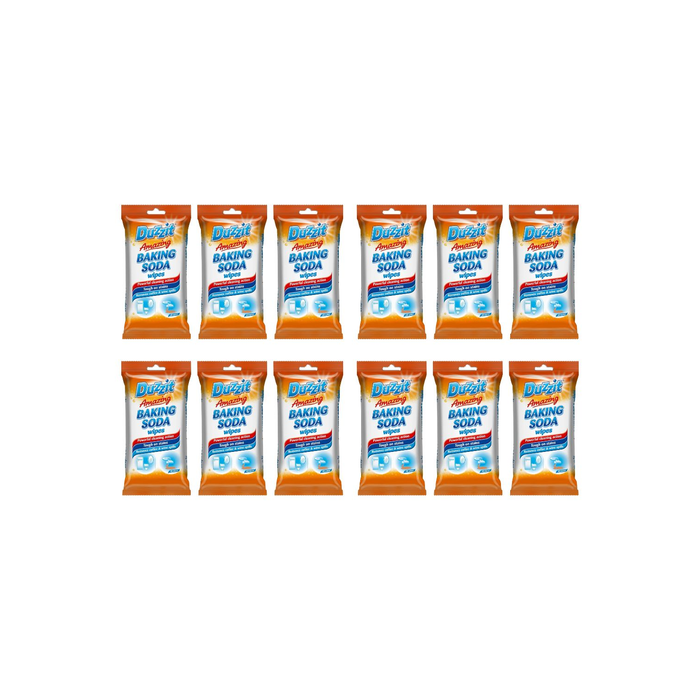 Duzzit Amazing Baking Soda Wipes - 40 Wipes - Pack of 12