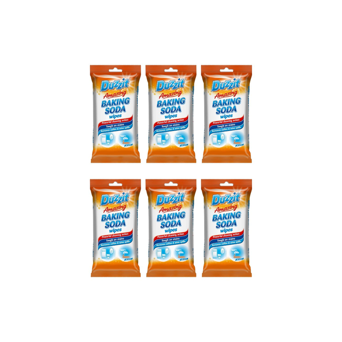 Duzzit Amazing Baking Soda Wipes - 40 Wipes - Pack of 6