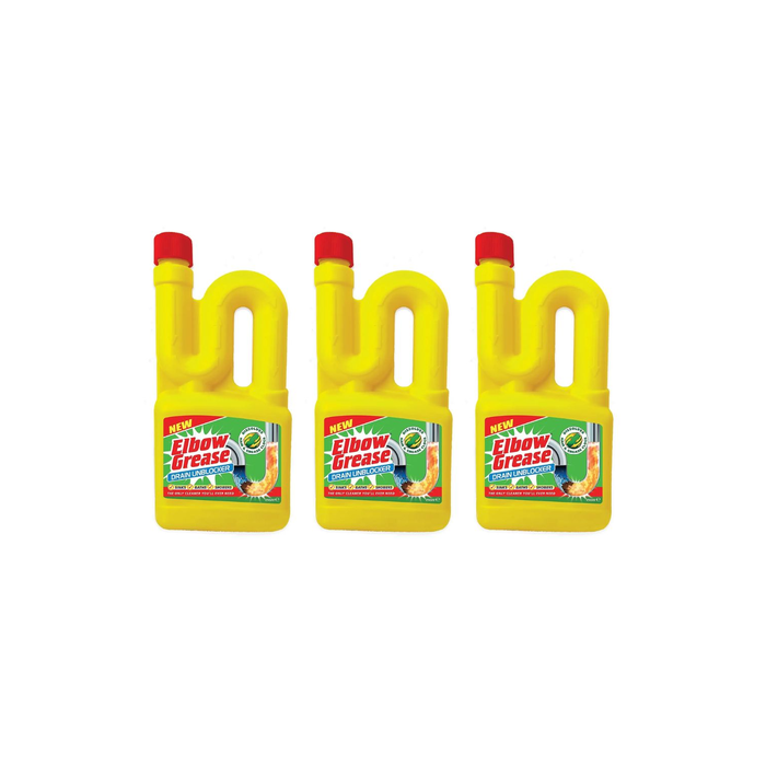 Elbow Grease Drain Unblocker 750ml - Pack of 3