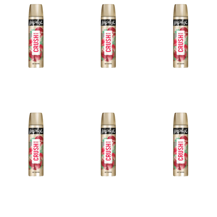 Impulse Instant Crush Deodorant 75ml - Pack of 6