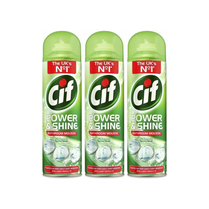 Cif Bathroom Mousse Citrus 500ml - Pack of 3