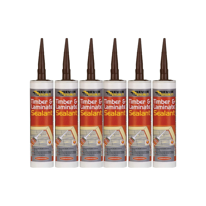 Everbuild Timber & Laminate Sealant Oak 300ml - Pack of 6