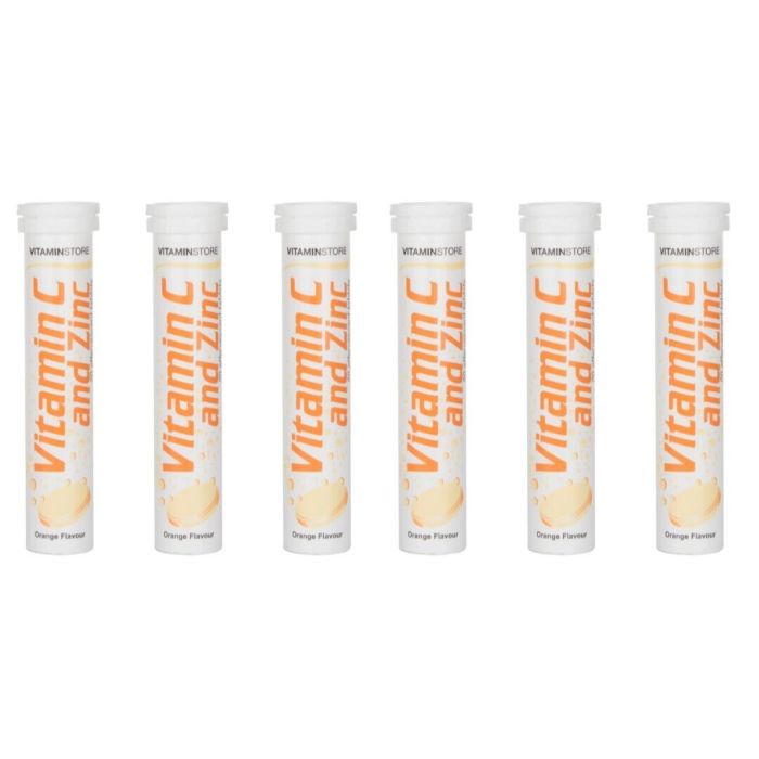 Vitamin Store Effervescent Vit C & Zinc Tabs - Pack of 6