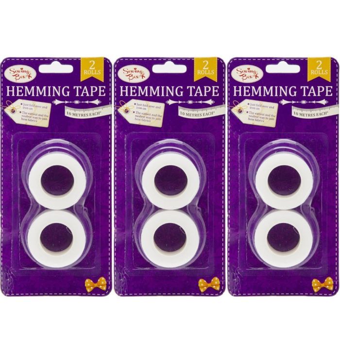Hemming Tape 10 Meter Roll Twin Pack - Pack of 3