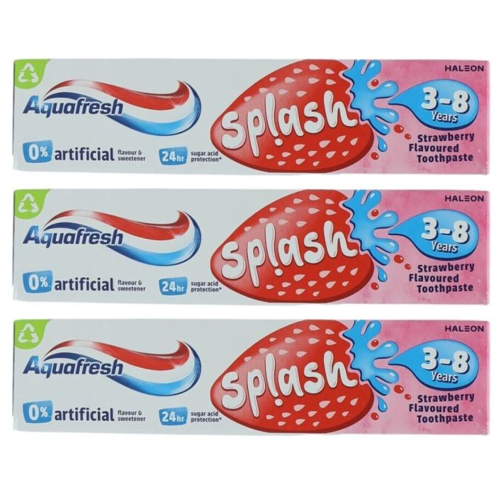 Aquafresh Splash Strawberry Toothpaste 3-8 Years 50ml
