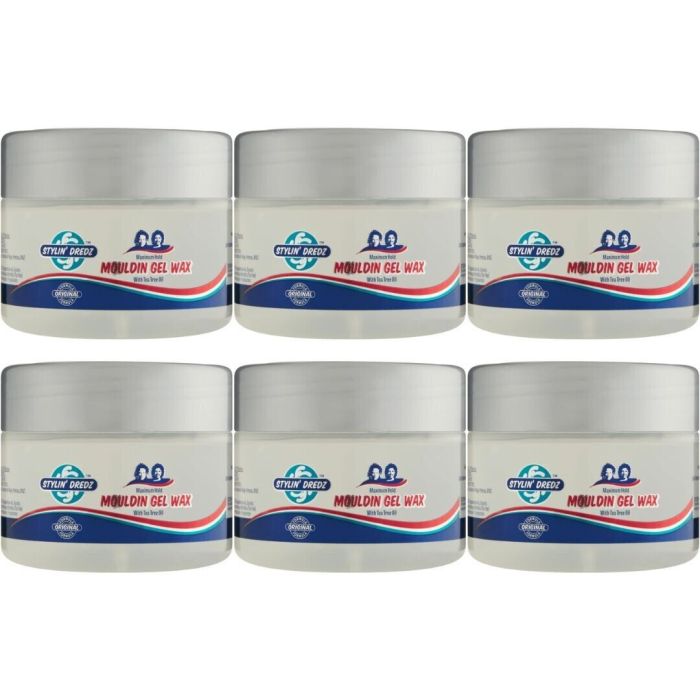 Stylin Dredz Mouldin Gel Wax Maximum Hold 250ml - Pack of 6