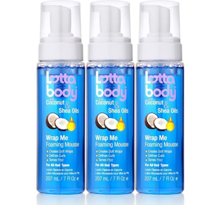 Lotta Body Wrap Me Foaming Mousse with Coconut & Shea Oil 207ml - Pack of 3