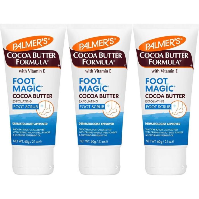 Palmers Cocoa Butter Foot Magic Scrub 60g - Pack of 3