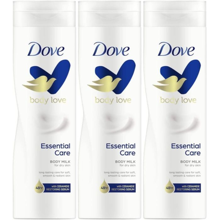 Dove Body Lotion Essential Care 250ml - Pack of 3