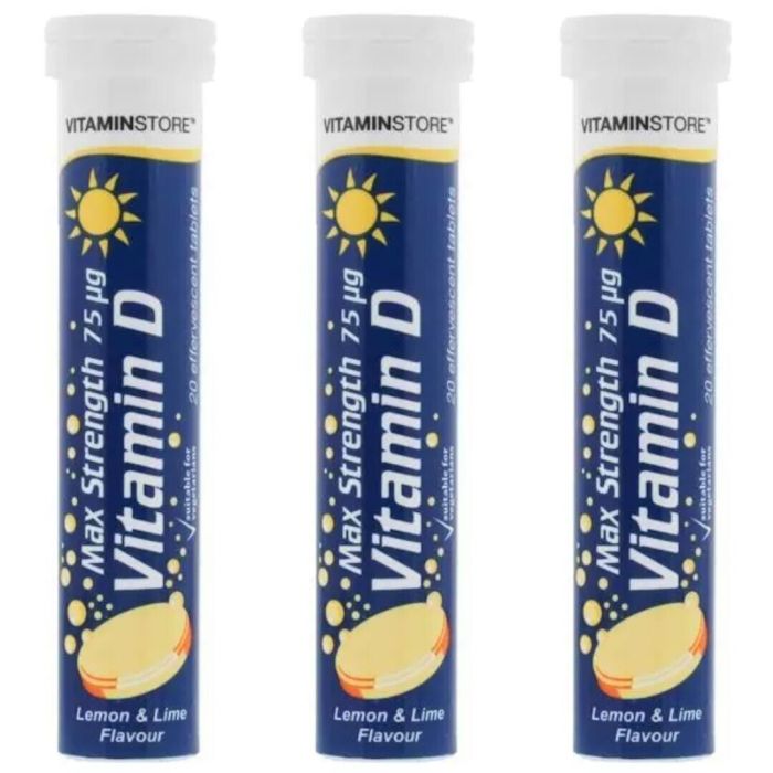 Vitamin Store Effervescent Vitamin D - Pack of 3