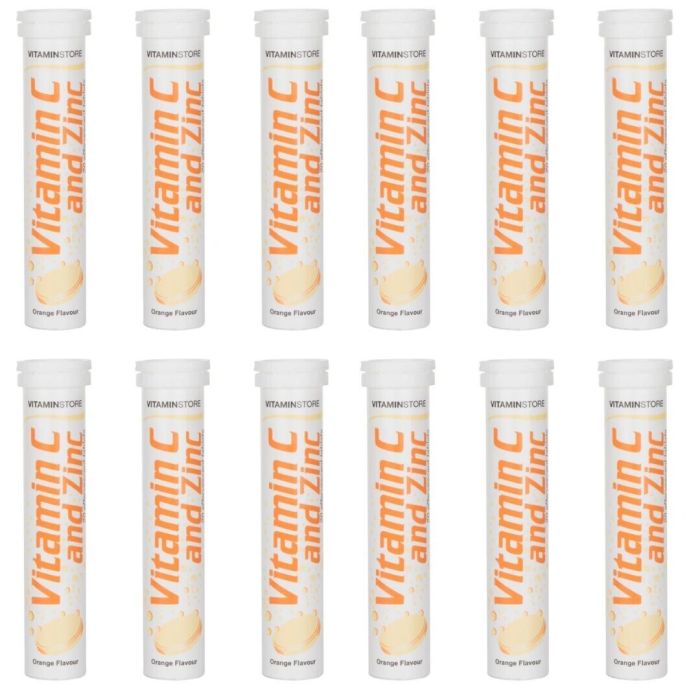 Vitamin Store Effervescent Vit C & Zinc Tabs - Pack of 12