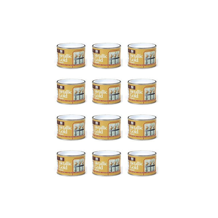 151 Coatings Premium Shine Metallic Gold Paint 180ML - Pack of 12
