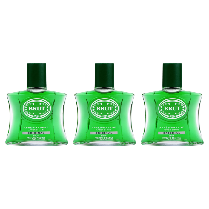 Brut Original Aftershave Lotion for Men 100ml - Pack of 3
