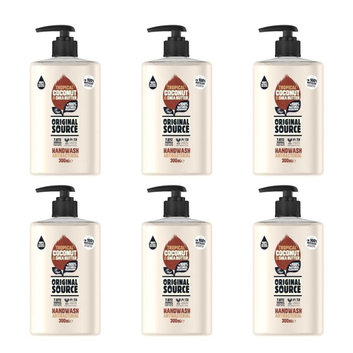 Original Source Coconut Shea Butter Antibacterial Handwash 300ml x 6