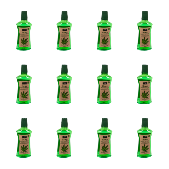 Xpel Oral Care Hemp Fresh Breath Mouthwash 500ml - Pack of 12