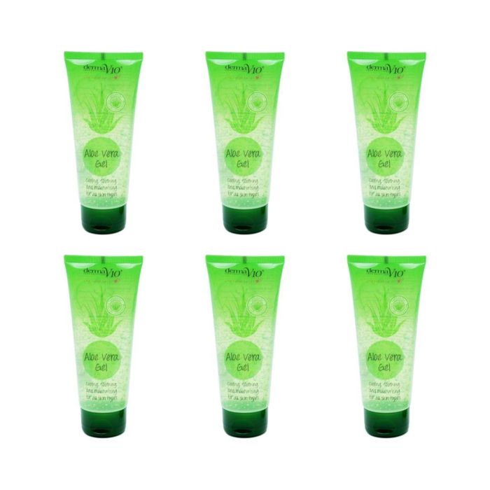 DermaV10 Aloe Vera Gel 75 ML - Pack of 6