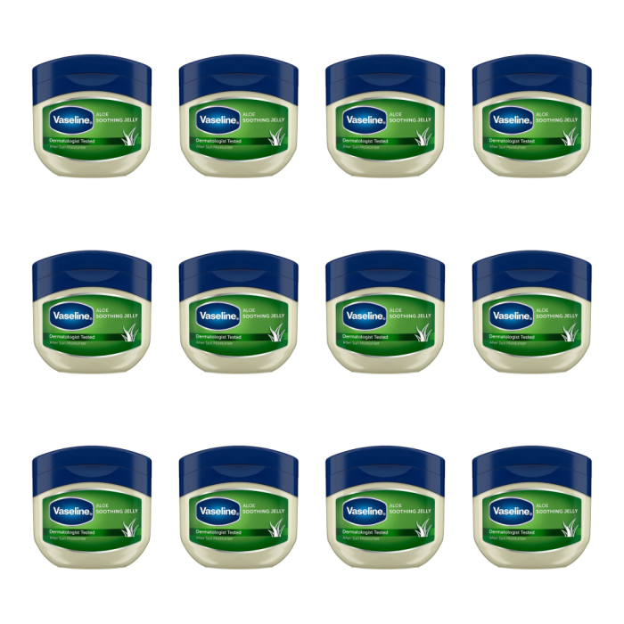 Vaseline Aloe Soothing Petroleum Jelly 50 ML - Pack of 12