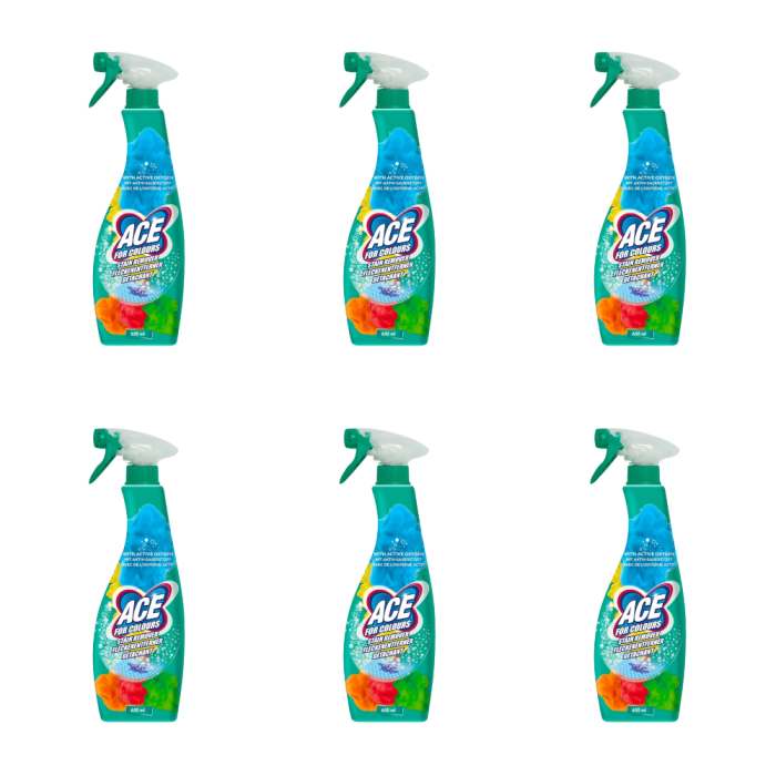 Ace Colour Stain Remover Trigger Spray 650ml - Pack of 6