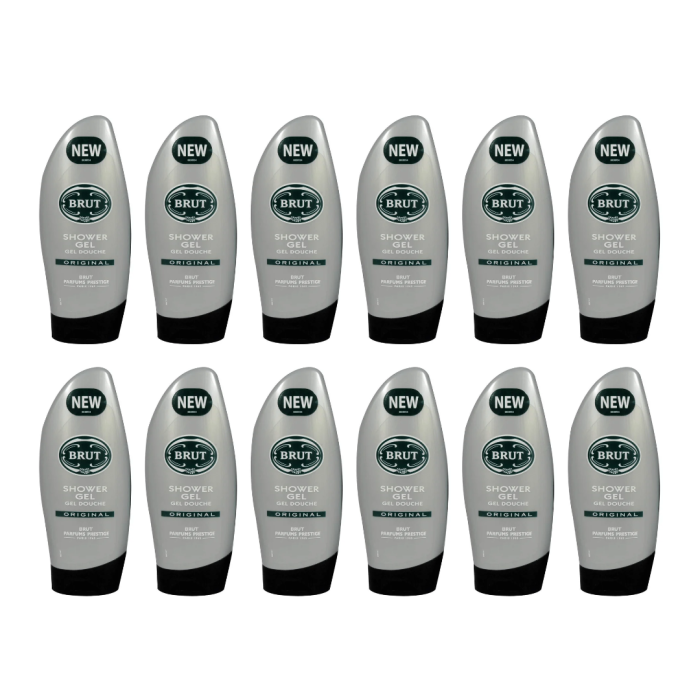 Brut Shower Gel Original Perfume Prestige Body Wash for Men 250 ml - Pack of 12