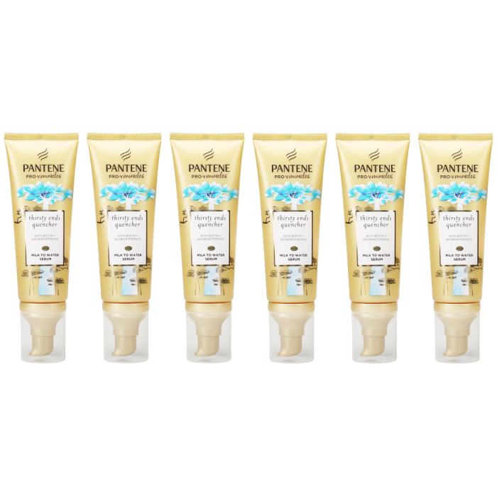 Pantene Pro-V Miracles Thirsty Ends Quencher Milk To Water Serum 70ML - Pack of 6