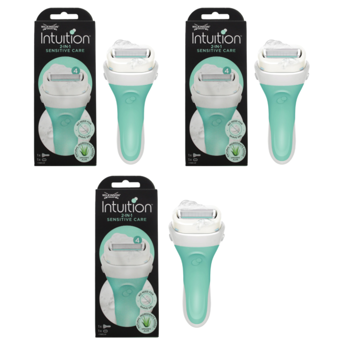 Wilkinson Sword Intuition 2-in-1 Razor 1 Piece - Pack of 3