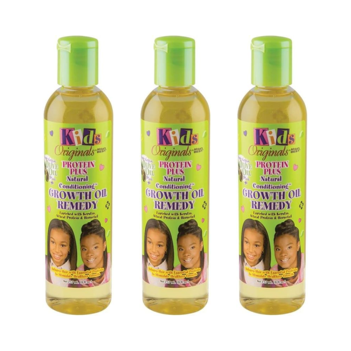 Africa's Best Kids Protein Plus Natural Growth Remedy Oil 237ML - Pack of 3