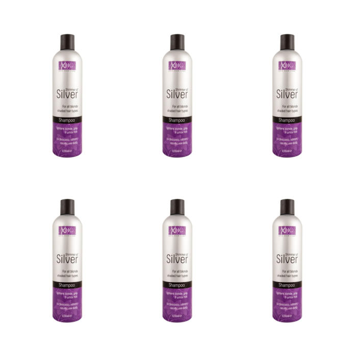 Xhc Shimmer Silver Hair Shampoo 400ml - Pack of 6