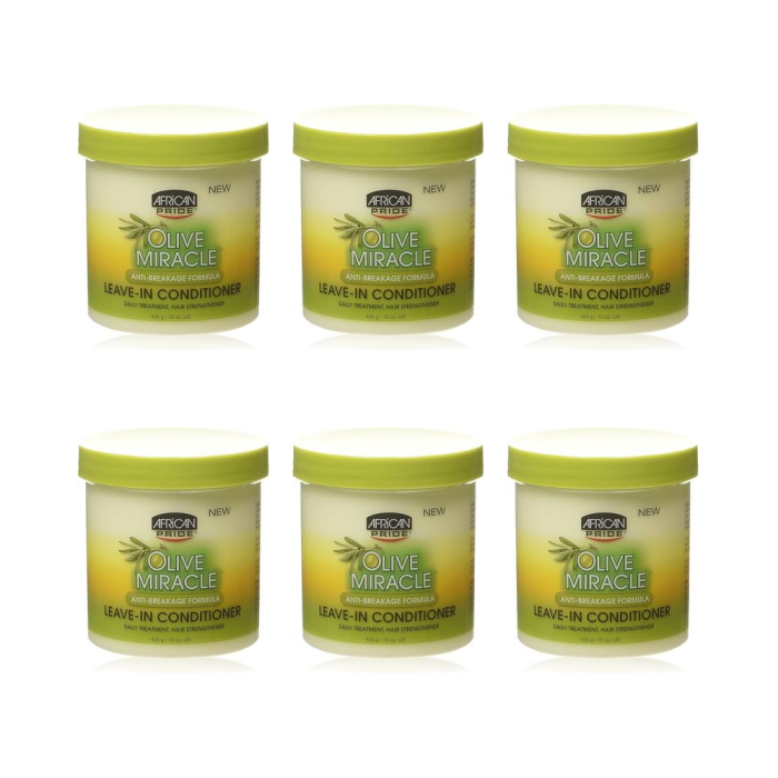 African Pride Anti-Breakage Leave-In Conditioner 15oz - Pack of 6