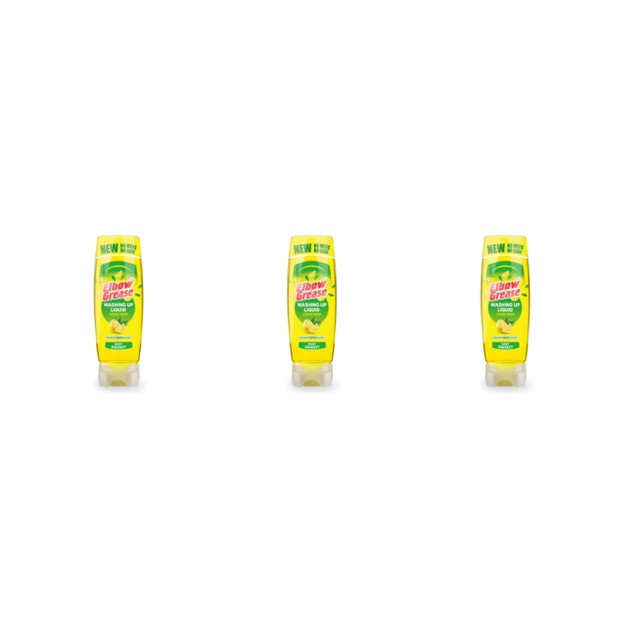 Elbow Grease Stand Up Washing Up Liquid Lemon 450ml - Pack of 3