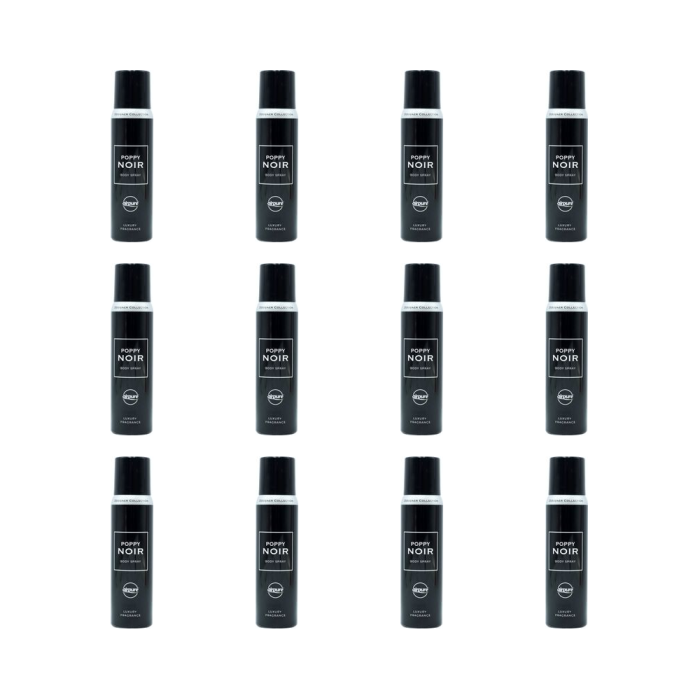 Airpure Designer Ladies Poppy Noir Body Spray 100ml - Pack of 12