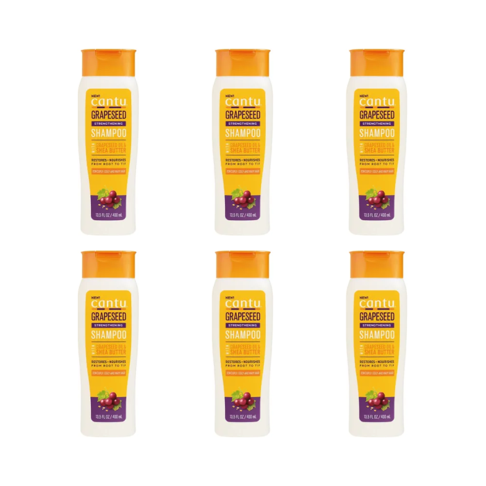 Cantu Grapeseed Strengthening Shampoo 400 ML - Pack of 6