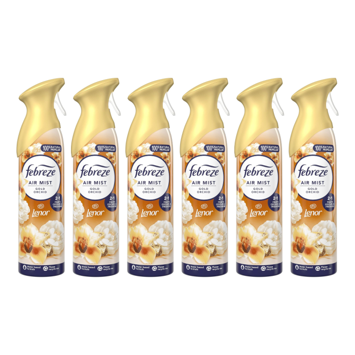 Febreze Lenor Gold Orchid air freshener room spray 185ml exotic floral fragrance
