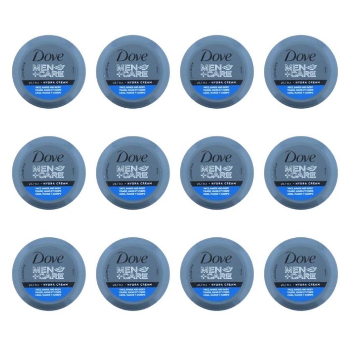 Dove Men+Care Ultra Hydra Cream for Face, Hand And Body 75 ML - Pack of 12