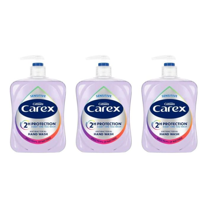Carex Sensitive Antibacterial Hand Wash 500 ML - Pack of 3