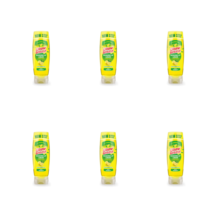Elbow Grease Stand Up Washing Up Liquid Lemon 450ml - Pack of 6