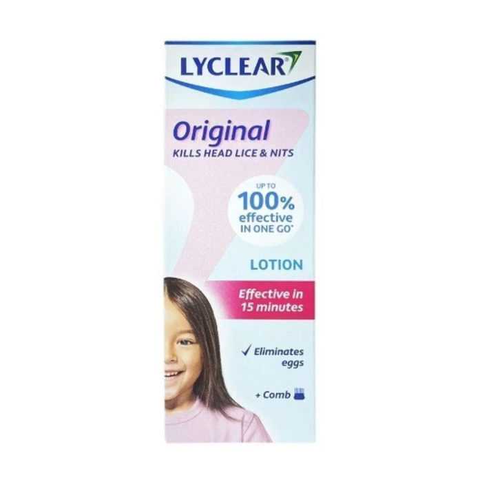 Lyclear Original Head Lice Treatment Lotion with Comb 100ml - Pack of 3