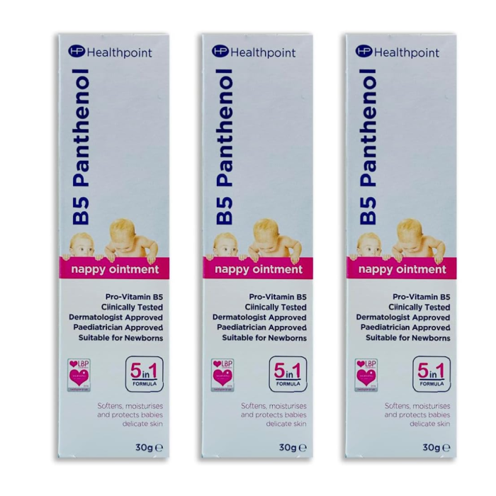 Healthpoint B5 Panthenol Nappy Ointment Cream Pro-Vitamin B5 30g - Pack of 3