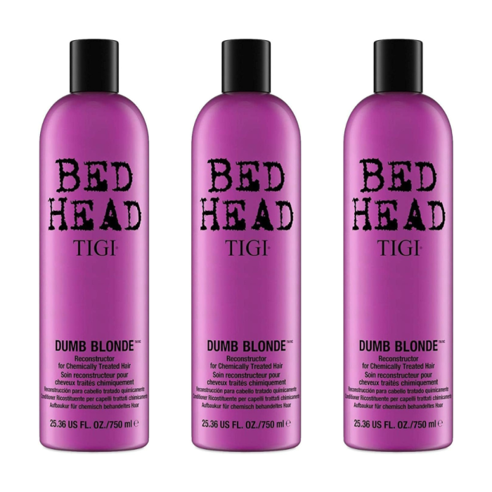 Bed Head by TIGI Dumb Blonde Hair Repair Conditioner 750ml - Pack of 3