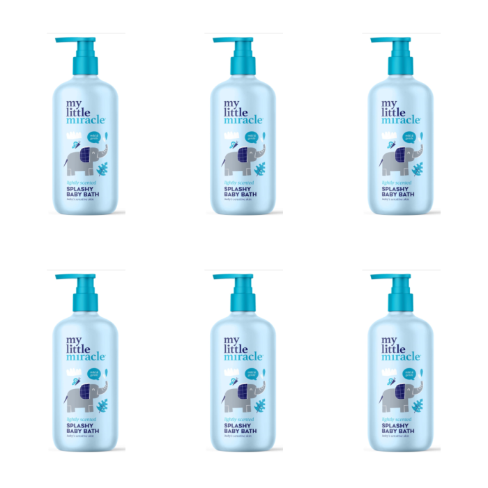My Little Miracle Lightly Scented Splashy Baby Bath 500ml - Pack of 6