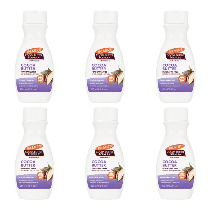 Palmer’s Cocoa Butter Fragrance-Free Body Lotion 250ml - Pack of 6