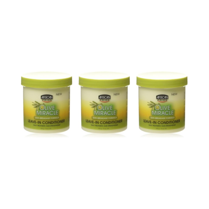 African Pride Anti-Breakage Leave-In Conditioner 15oz - Pack of 3