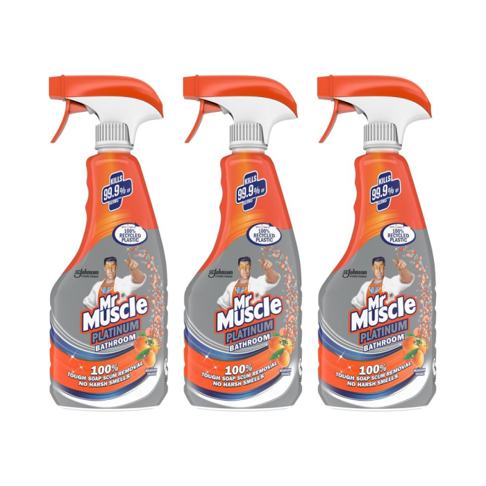 Mr Muscle Platinum Bathroom Trigger 500ml - Pack of 3