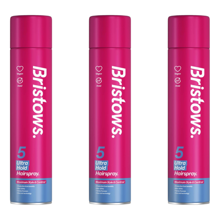 Bristows Ultra Hold Anti-Freeze Hairspray 400ml - Pack of 3