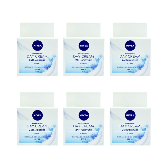 Nivea Refreshing Day Cream 50 ML - Pack of 6