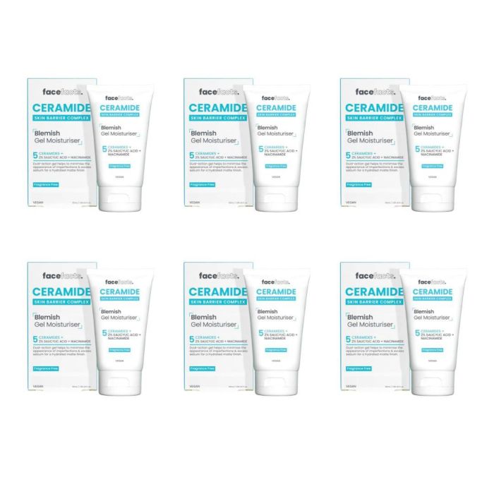 Face Facts Ceramide Blemish Gel Moisturiser 50 ML - Pack of 6