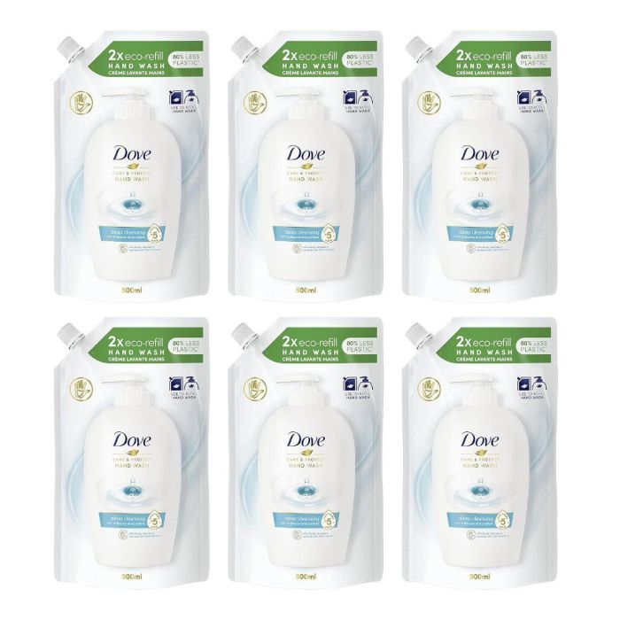 Dove Liquid Hand Wash Refill Care & Protect 500ml x 6