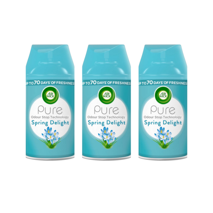 Air Wick Pure Spring Delight Auto Spray Air Freshener Refill 250ML - Pack of 3