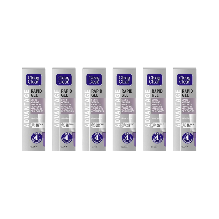 Clean & Clear Advantage Rapid Gel Spot Control Treatment Gel 15ml - Pack of 6