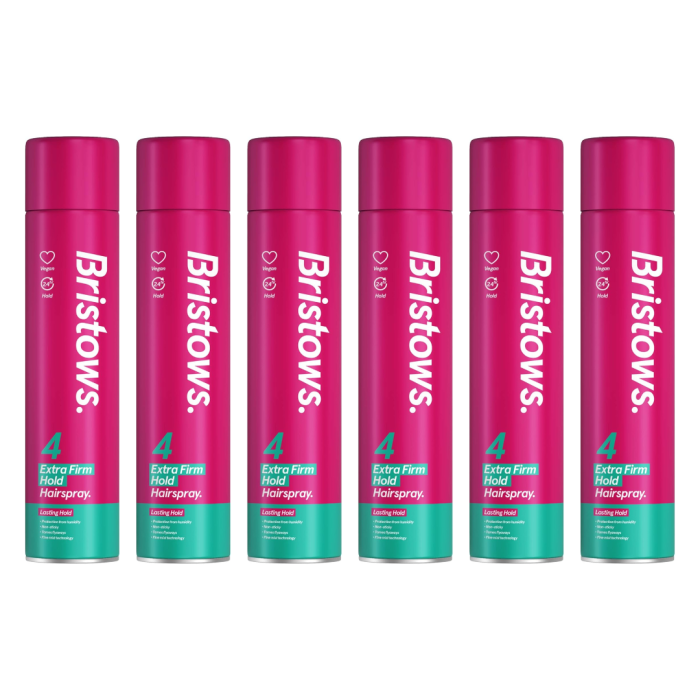 Bristows Extra Firm Hold Hairspray 400ml - Pack of 6